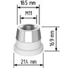 Керамический держатель сопла D21,4 (M11) для Raytools  арт.120515092A - st-e.info - Зеленоград