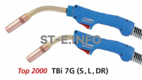Сварочная горелка для полуавтомата TBi 7G-DR-blue-ESG, сменный поворотный корпус, длина 3 метра - st-e.info - Зеленоград
