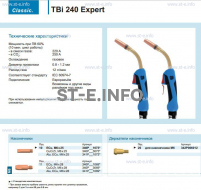 Горелка для полуавтоматической сварки TBi 240 Expert, длина 4 m. - st-e.info - Зеленоград
