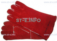 Перчатки-краги сварщика TETU 104 KEVLAR RED - st-e.info - Зеленоград